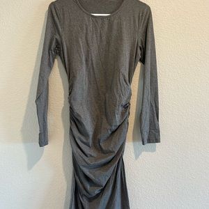 Missufe Grey scrunch dress